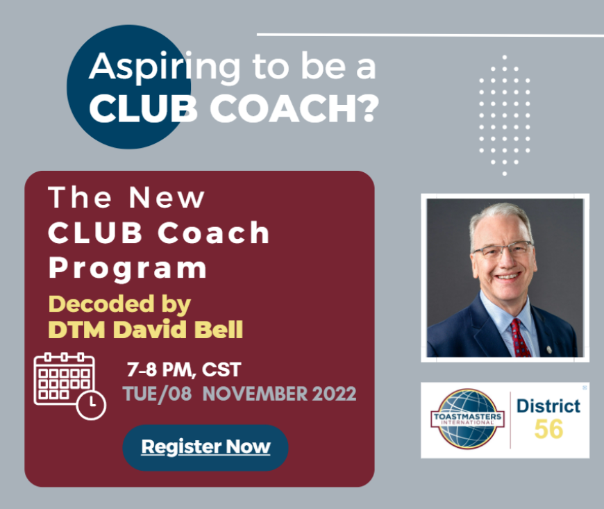 Flyer announcing new club coach program