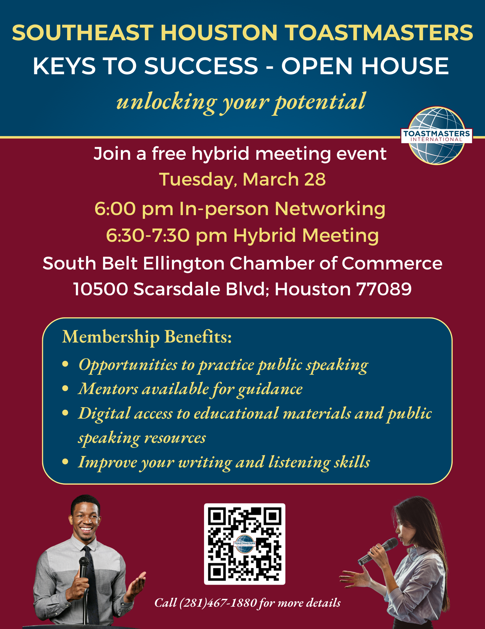 You’re Invited! Keys to Success – Open House - Toastmasters Houston ...