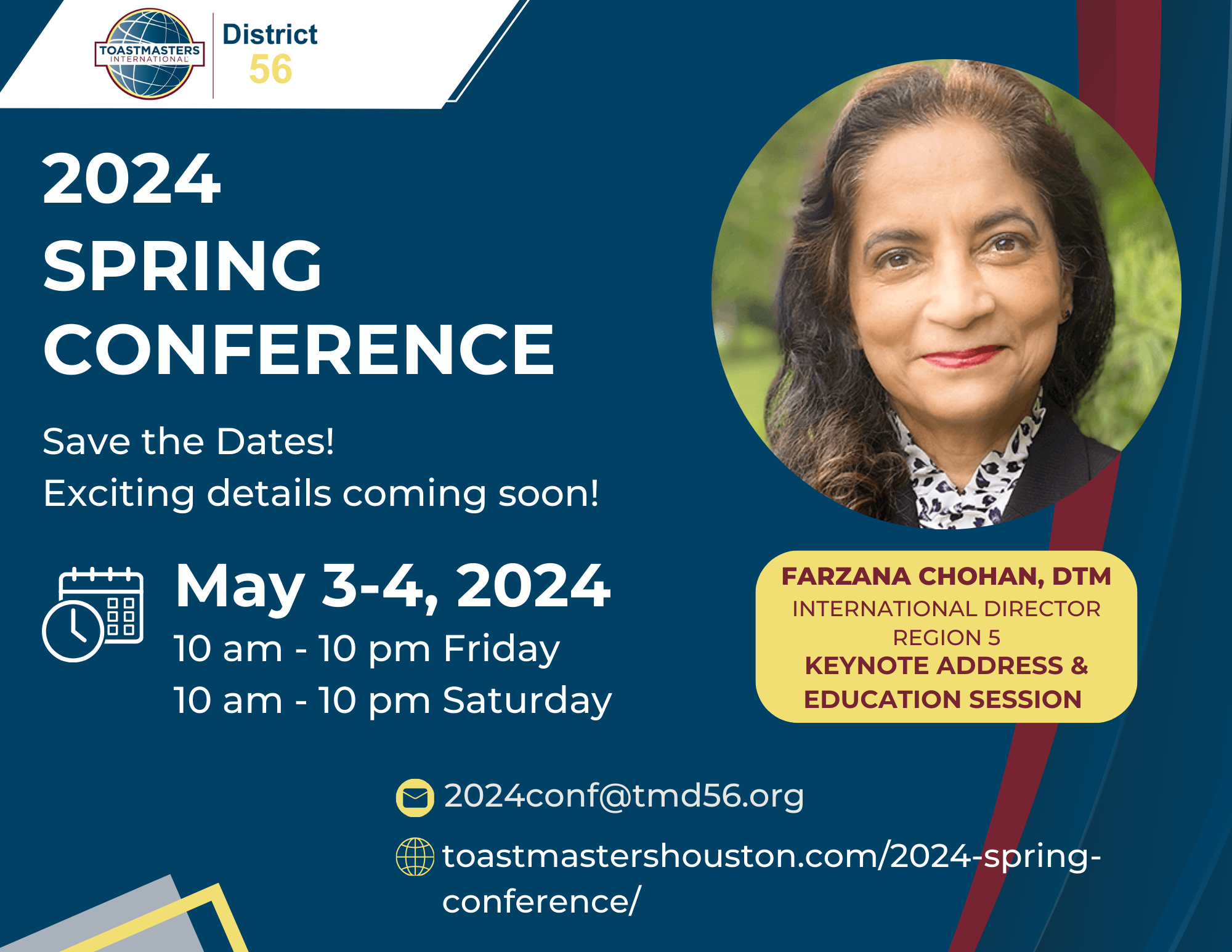 2024 District 56 Spring Conference Toastmasters Houston Where